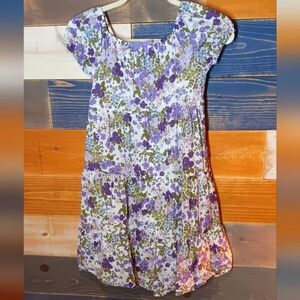 Gymboree Floral Dress 10 Purple Floral